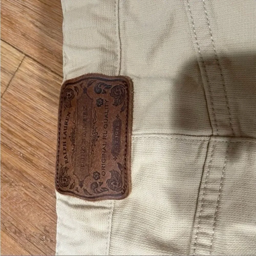 Ralph Lauren Tan Vintage Embroidered Skirt